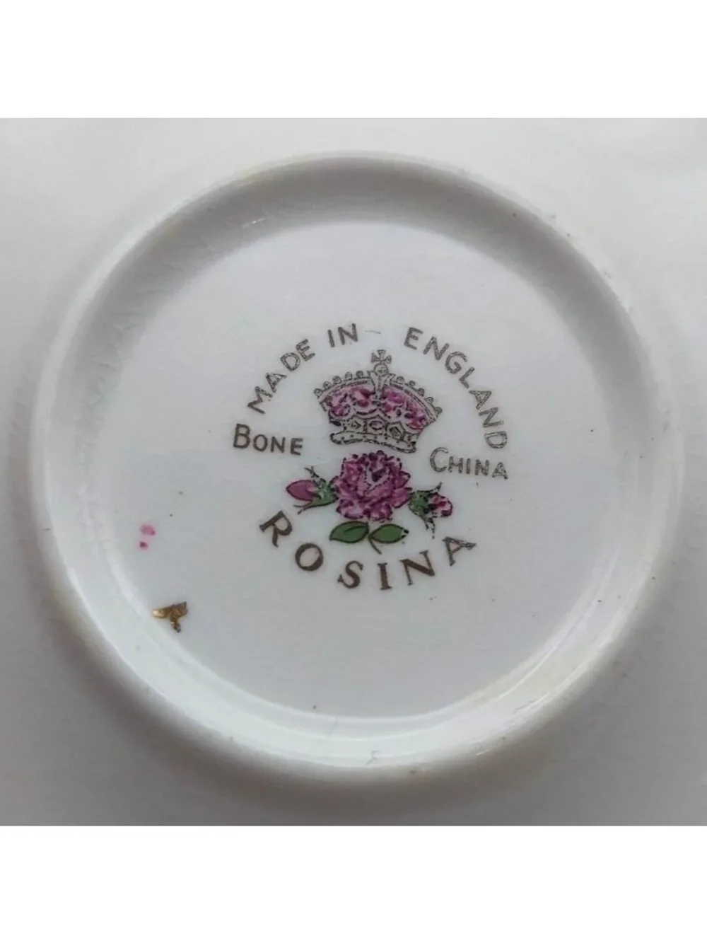 Rosina Floral Chintz Teacup Saucer Bone China Porcelain England Vtg Collectible